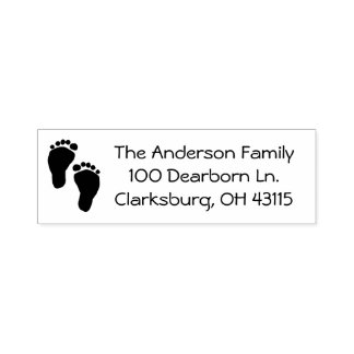 Baby Feet-Adresse Permastempel