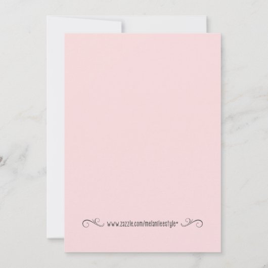 Baby Feet Baby Dusche Einladung Pastel (Rückseite)