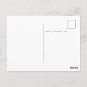 Baby Feet Baby Dusche Vielen Dank Postkarte (Rückseite)