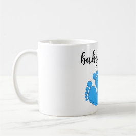 Baby Feet Blue and Pink Minimalistisch Baby Dusche Kaffeetasse