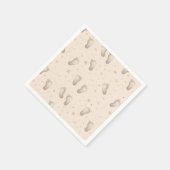Baby Feet Boy Girl Dusche Beige Serviette (Ecke)
