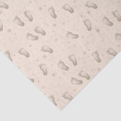 Baby Feet Decoupage Dusche Beige Seidenpapier (Ausschnitt)