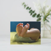Baby Feet Dreams Postkarte (Stehend Vorderseite)