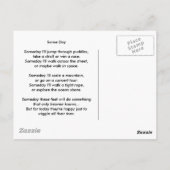 Baby Feet Dreams Postkarte (Rückseite)