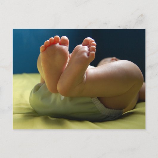 Baby Feet Dreams Postkarte (Vorderseite)