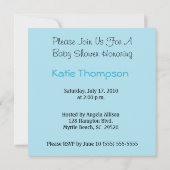 Baby Feet Es ist eine Kinderdusche Einladung (Rückseite)