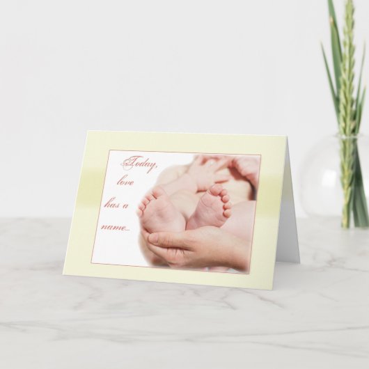 Baby Feet Glückwunsch Karte (Vorderseite)