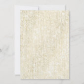 Baby Feet Gold Glitzer Gender Neutral Baby Dusche Einladung (Rückseite)