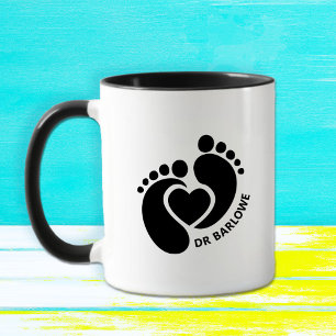 Baby Feet Heart Tasse