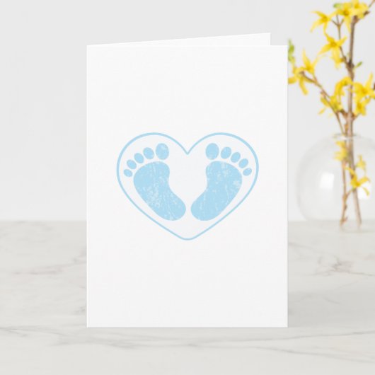 BABY FEET KARTE (Gelbe Blume)