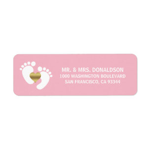 Baby Feet White Pink Girl Babydusche Adresse