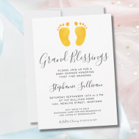 Baby Feet Yellow Oma Babydusche