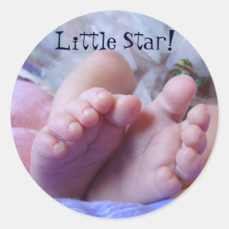 Baby Feet Zehen Aufkleber New Baby Little Star
