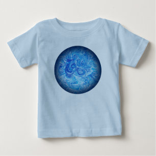 Baby Fein-Jersey Calm Tide Ocean World Kid T-Shirt
