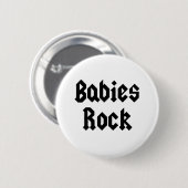 Baby-Felsen-Baby-T-Shirt Button (Vorne & Hinten)