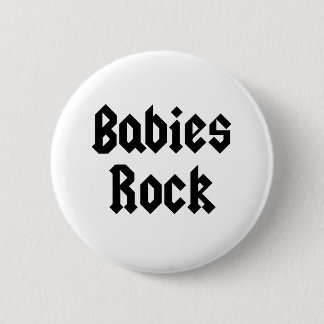 Baby-Felsen-Baby-T-Shirt Button