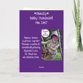 Baby Feminist Grußkarte Karte (Rückseite)