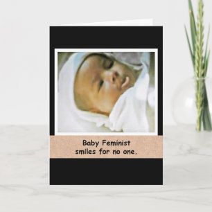 Baby-Feministische-Grußkarte Karte