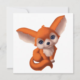 Baby Fennec Fox Feiertagskarte