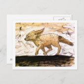 Baby Fennec Fox Postcard Postkarte (Vorne/Hinten)