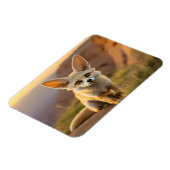 Baby Fennec Fuchs auf Klippe Magnet (Linke Seite)