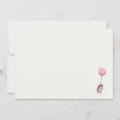 Baby-Ferndusche per Post Einladung (Rückseite)