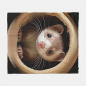Baby Ferret Face - Niedlich Ferrets Fleecedecke (Vorderseite (Horizontal))