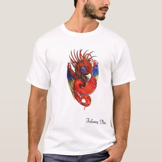 Baby-Feuer-Vogel T-Shirt (Vorderseite)