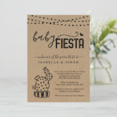 Baby Fiesta Couple's Neutral Baby Dusche Einladung (Stehend Vorderseite)