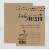 Baby Fiesta Couple's Neutral Baby Dusche Einladung (Vorne/Hinten)