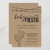 Baby Fiesta Couple's Neutral Baby Dusche Einladung (Vorne/Hinten)