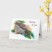 Baby Finch Friendship Karte (Gelbe Blume)