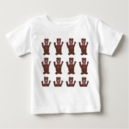 Baby Fine Jersey T - Shirt, White Bears Baby T-shirt