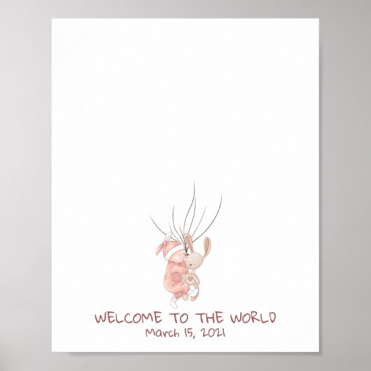 Baby Fingerprint Gästebuch (Vorne)