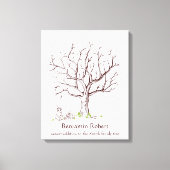 Baby Fingerprint Tree (Bunnies) Canvas Print Leinwanddruck (Vorderseite)