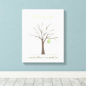 Baby Fingerprint Tree - Green Leinwanddruck (Insitu (Holzboden))