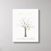 Baby Fingerprint Tree - Green Leinwanddruck (Vorderseite)