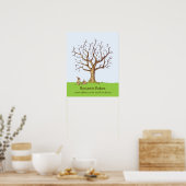 Baby Fingerprint Tree Poster (Farbe, Bunne) (Küche)