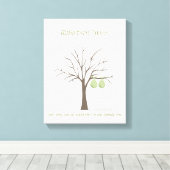 Baby Fingerprint Tree - Twins Leinwanddruck (Insitu (Holzboden))