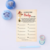 Baby Firefighter Guess Baby Food Duschkarte Flyer (Einzeln)