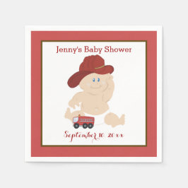 Baby Firefighter Kundenspezifische Napkins Serviette