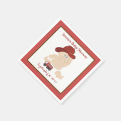 Baby Firefighter Kundenspezifische Napkins Serviette (Ecke)
