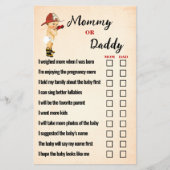 Baby Firefighter-Mama oder Vater-Kinderspielkarte Flyer (Vorne)