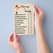 Baby Firefighter-Mama oder Vater-Kinderspielkarte Flyer (Handgriff)