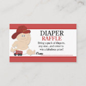 Baby Fireman Firefighter Kinderdusche Windeln Raff Begleitkarte (Vorderseite)