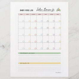 Baby First 100 food - Baby Food Log von Margo