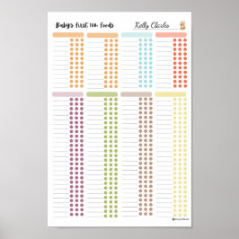 Baby First 100 food - Ihr eigenes Lebensmittelprot Poster