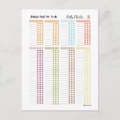 Baby First 100 food - Ihr eigenes Lebensmittelprot Postkarte (Vorderseite)