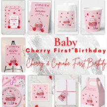 Baby First Cherry & Cupcake Geburtstagsparty