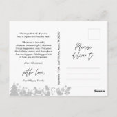 Baby First Christmas, Bekanntgabe mit Foto Postkarte (Rückseite)